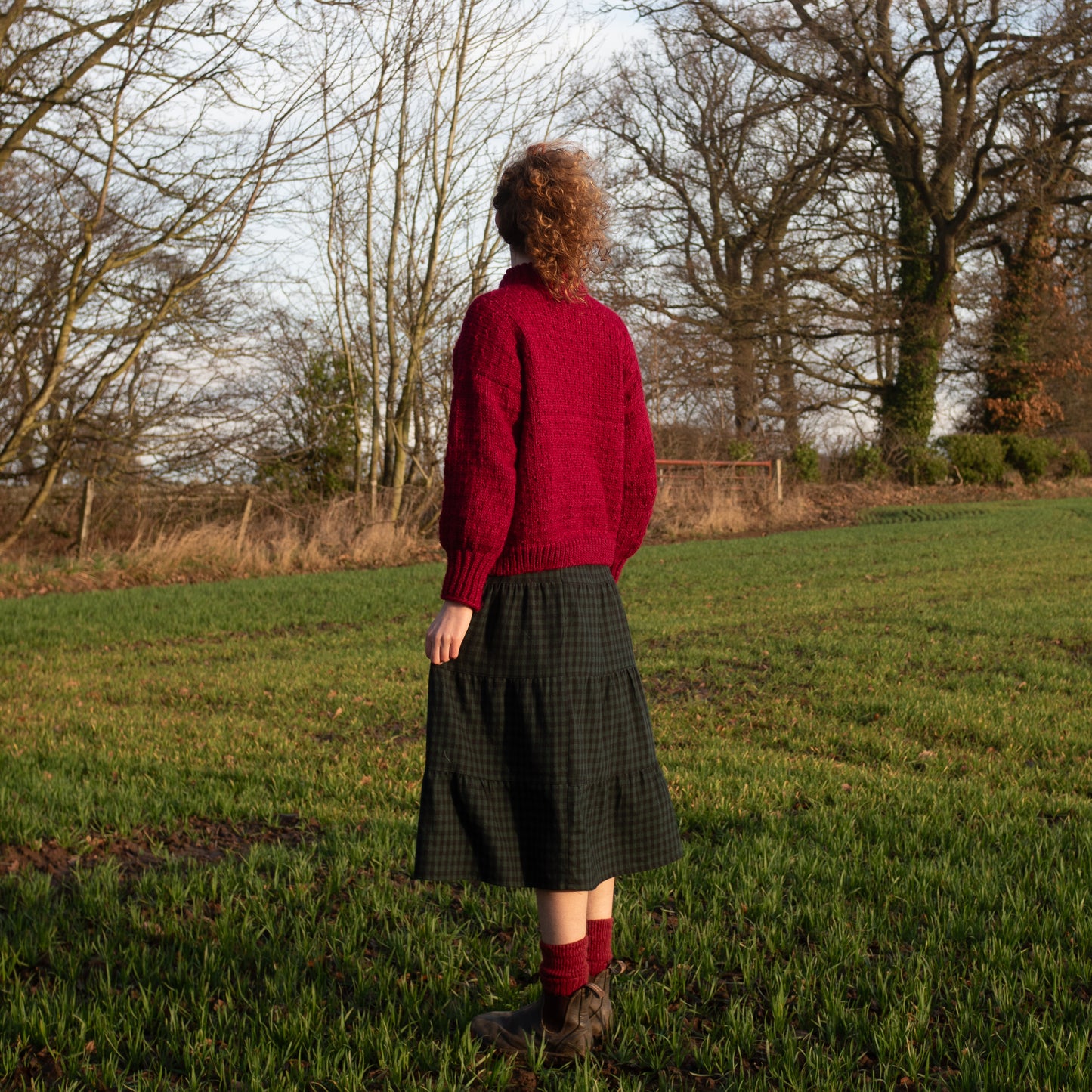 Rosemary Jumper - Berry Red