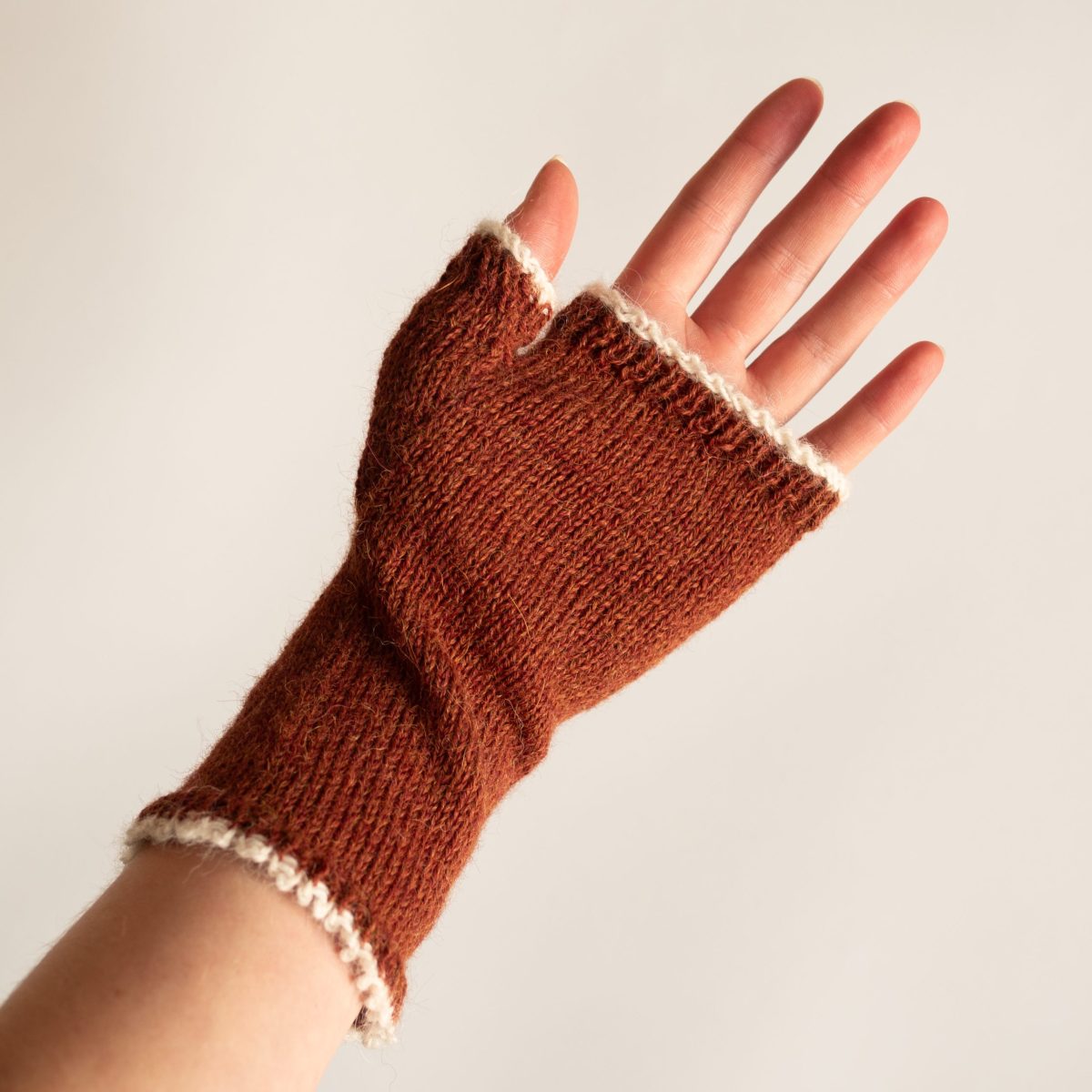 Hazelnut Bunny Fingerless Gloves image 3