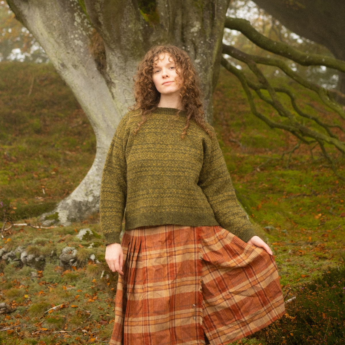 Moorland Jumper - Mossy Green