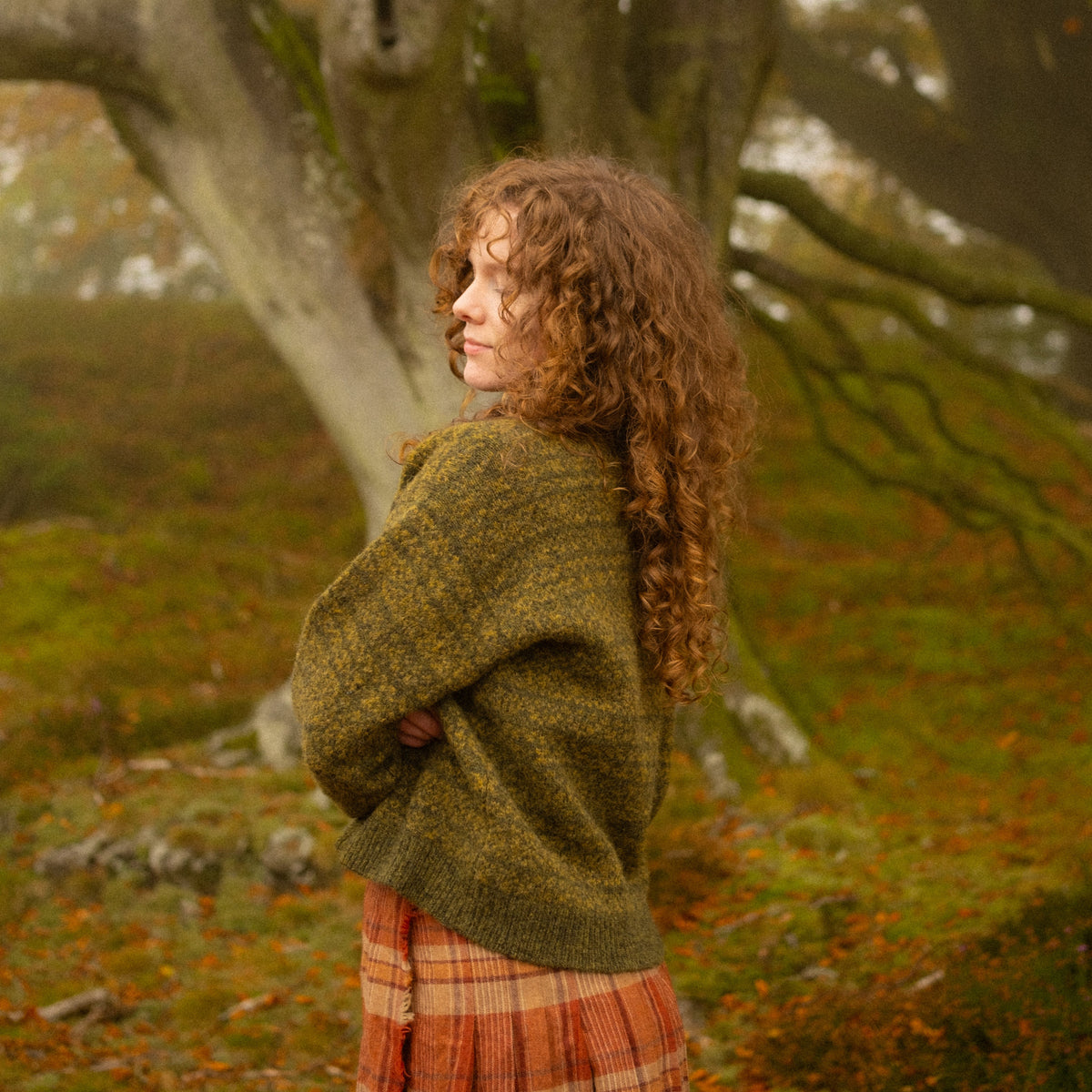 Moorland Jumper - Mossy Green