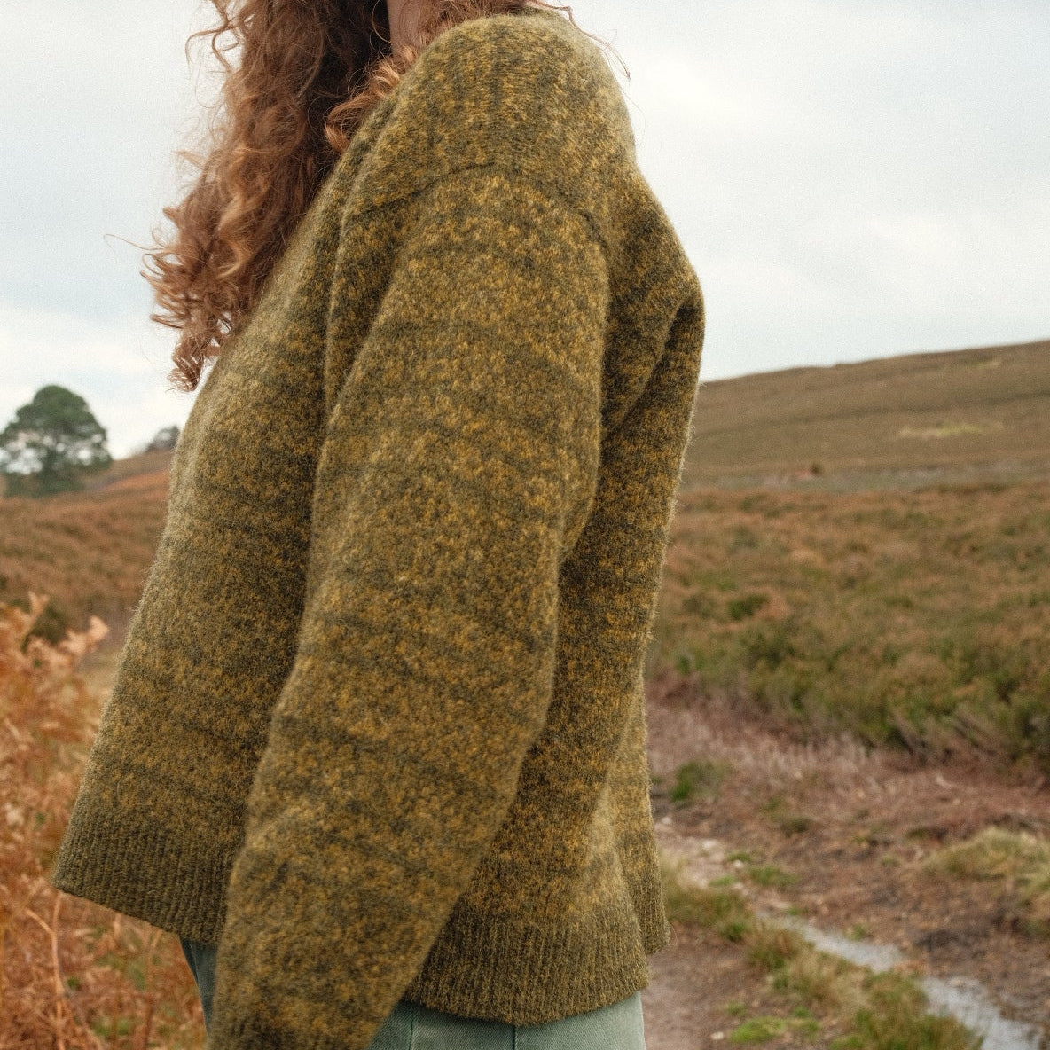 Moorland Jumper - Mossy Green