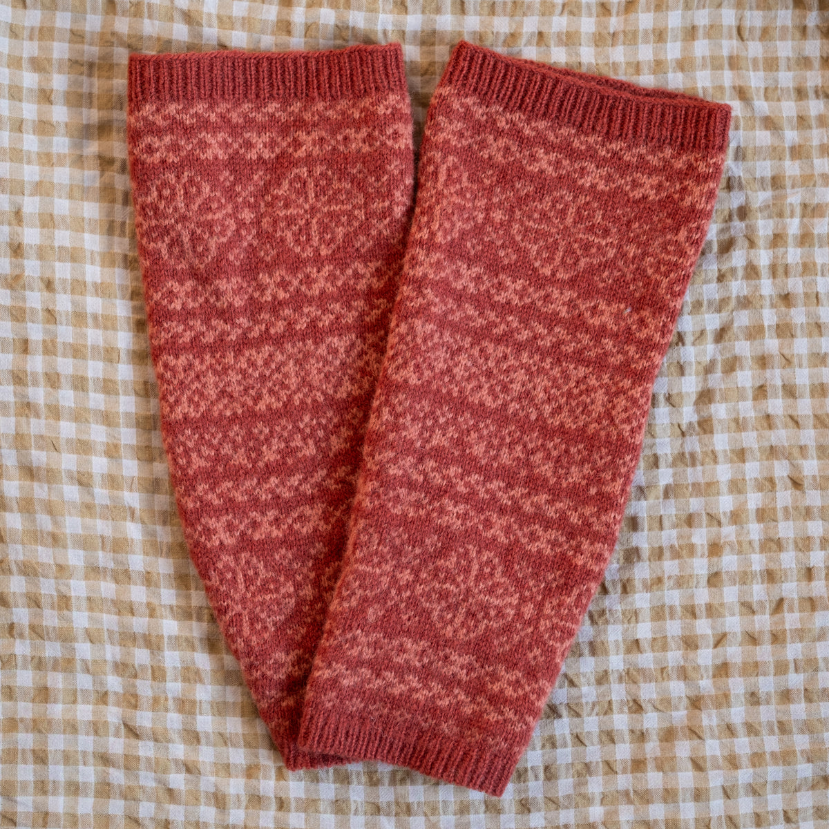 Moorland Leg Warmers - Pink Heather