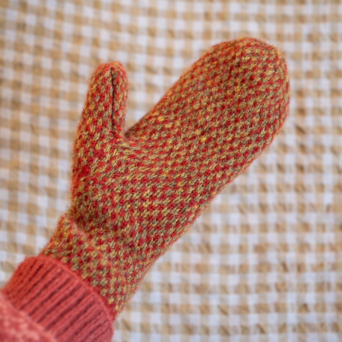 Peerie Mittens - Red/Green