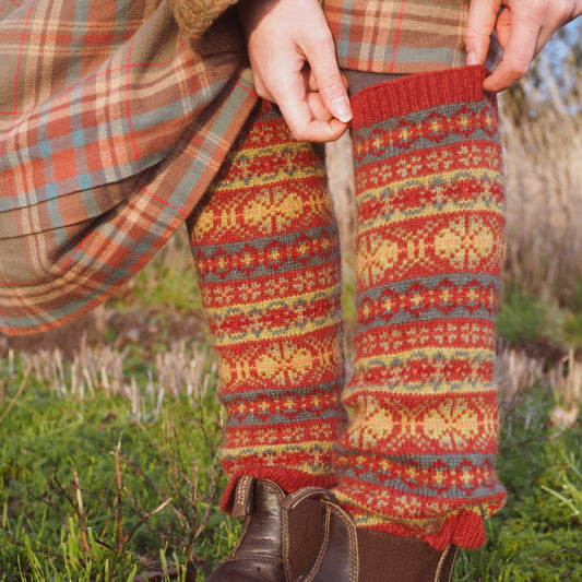 Flora Fairisle Leg Warmers