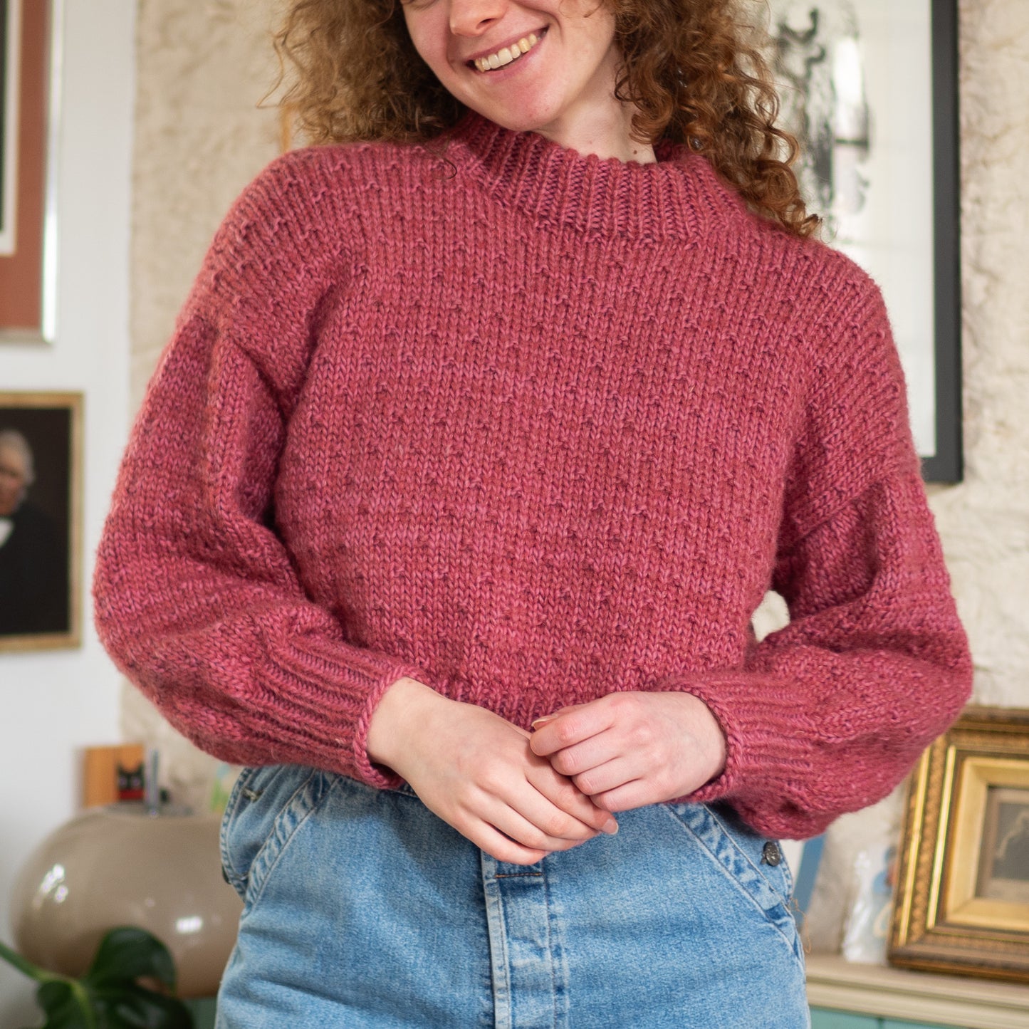 Rosemary Jumper - Fig Pink