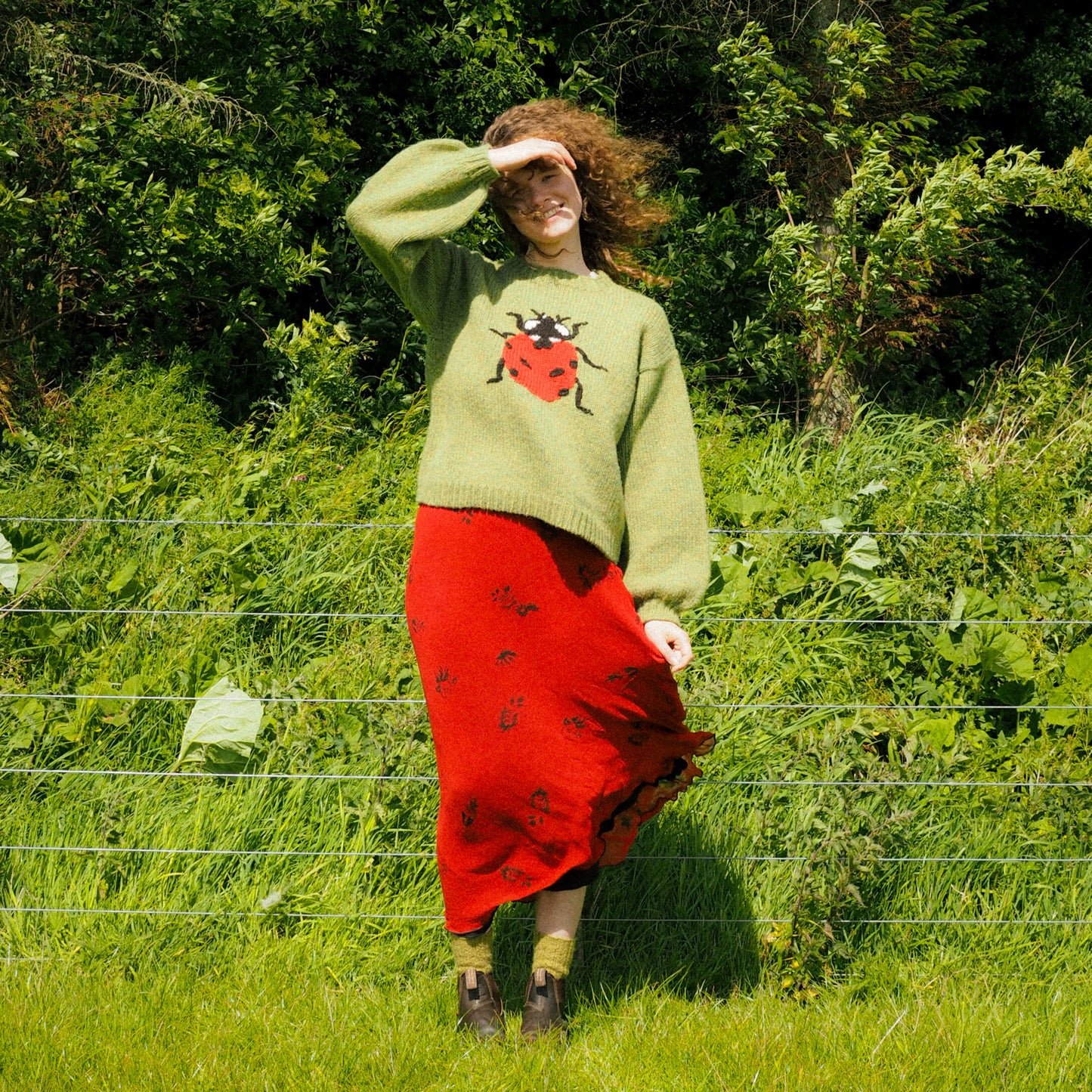 Ladybird Jumper - Green