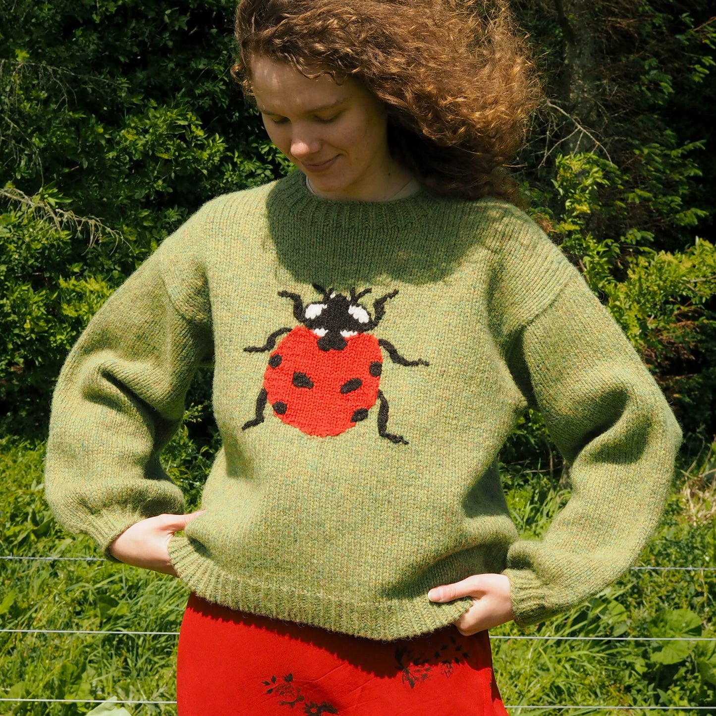 Ladybird Jumper - Green