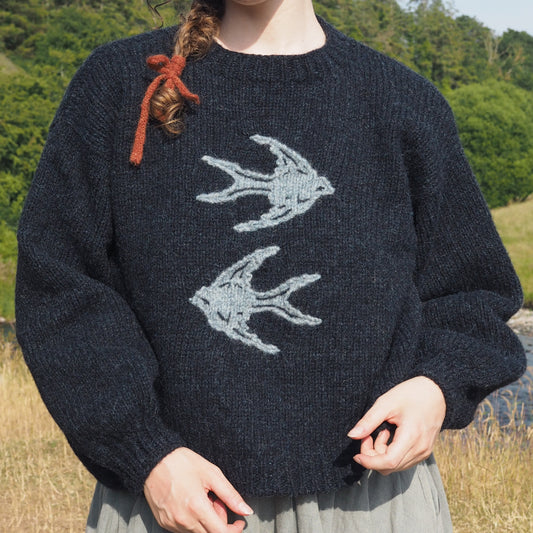 Swallows Jumper - Navy Blue