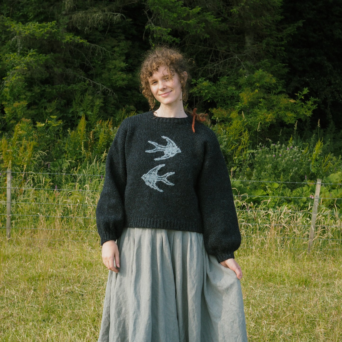 Swallows Jumper - Navy Blue