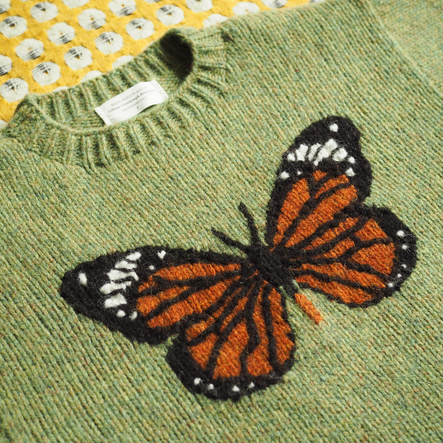 Monarch Butterfly Jumper - Green