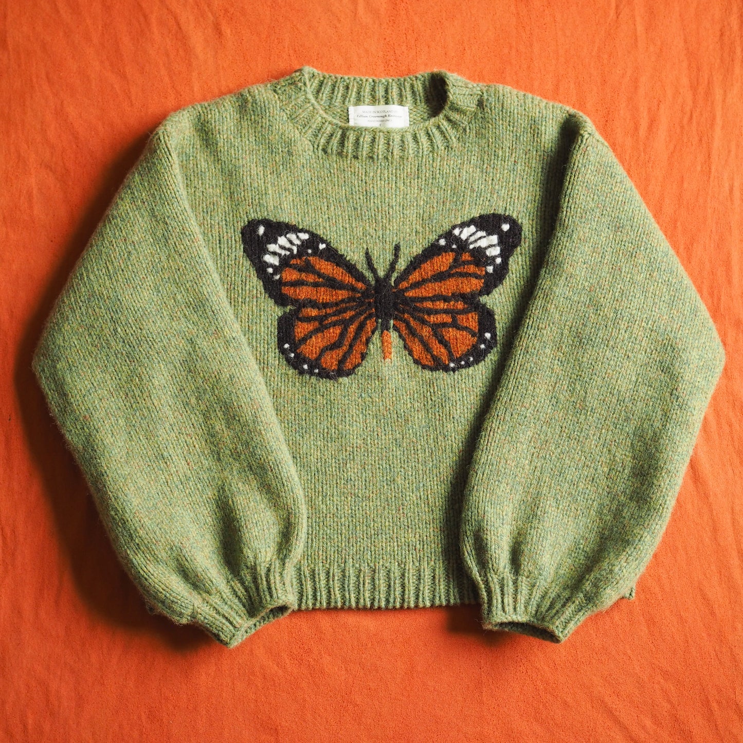 Monarch Butterfly Jumper - Green