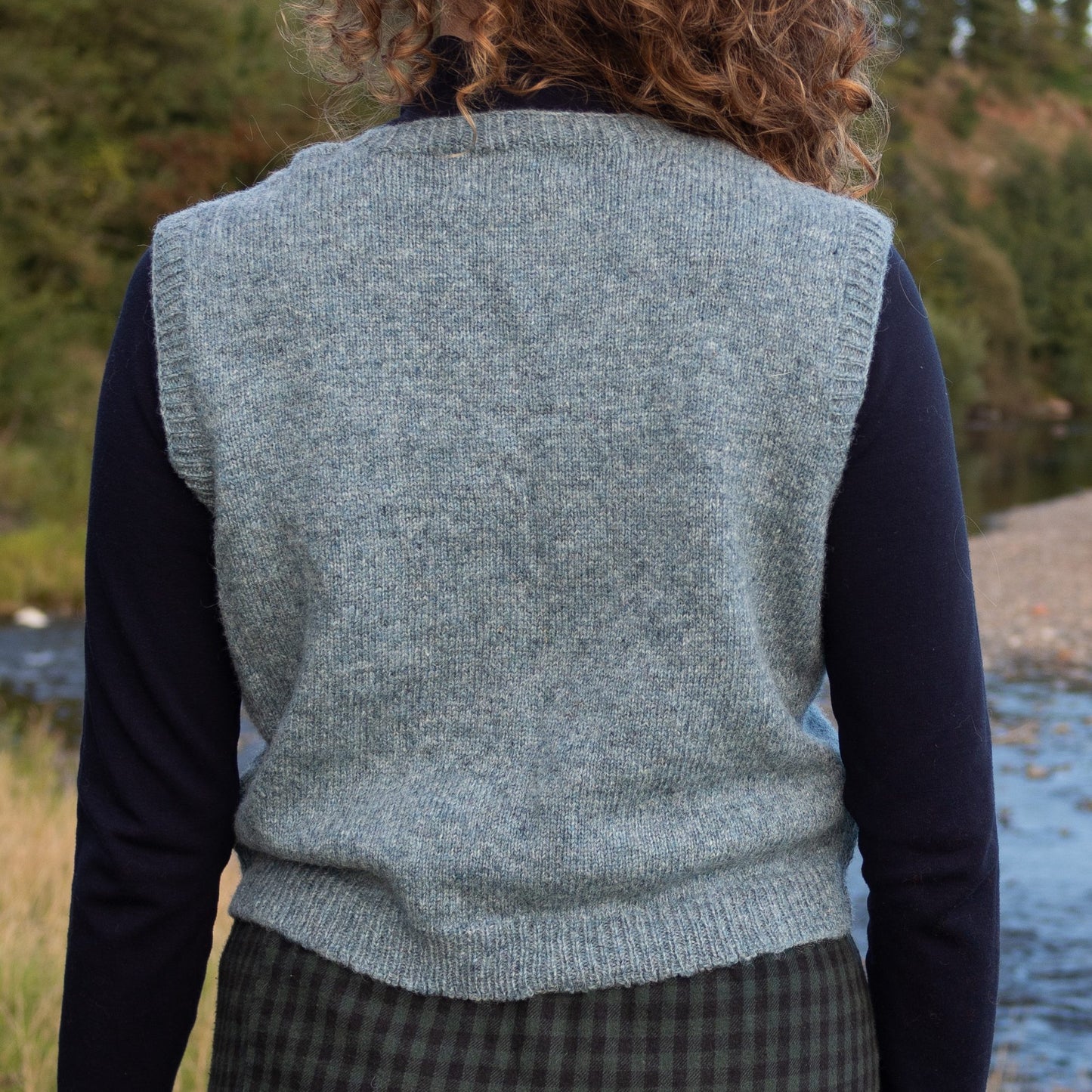 Hand-Embroidered Swallows Vest