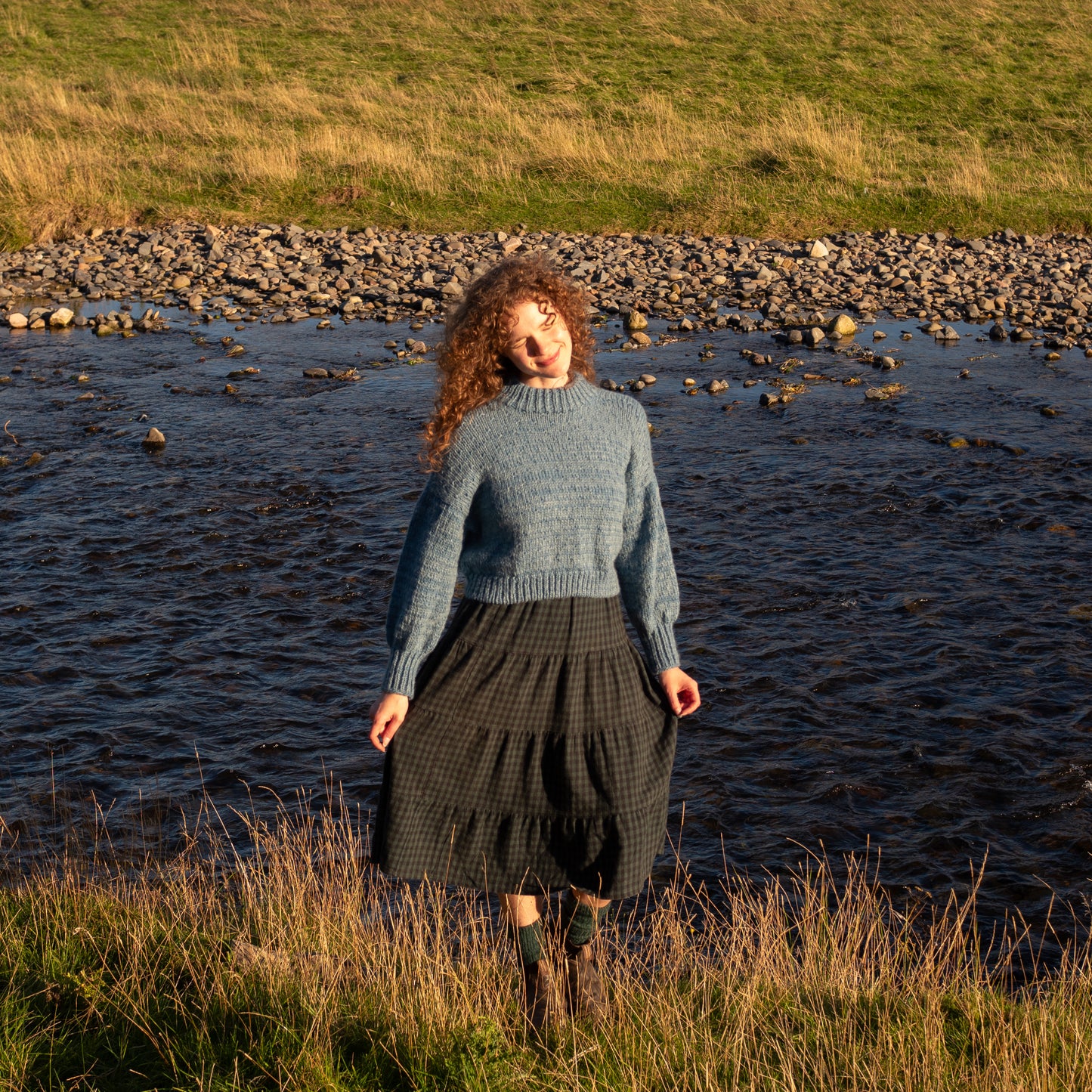 Rosemary Jumper - Water Blue