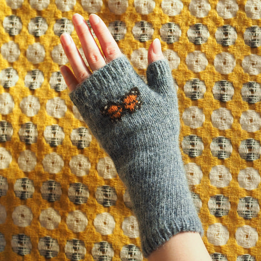 Monarch Butterfly Gloves - Blue