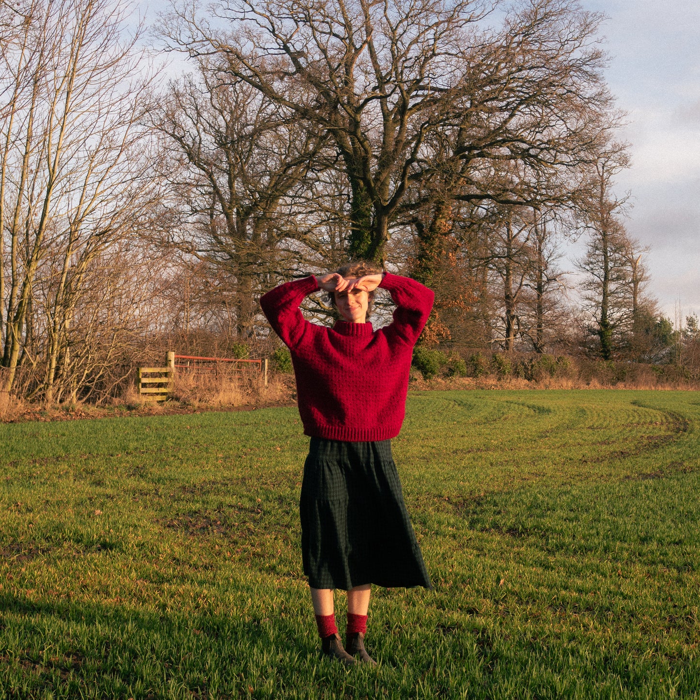 Rosemary Jumper - Berry Red