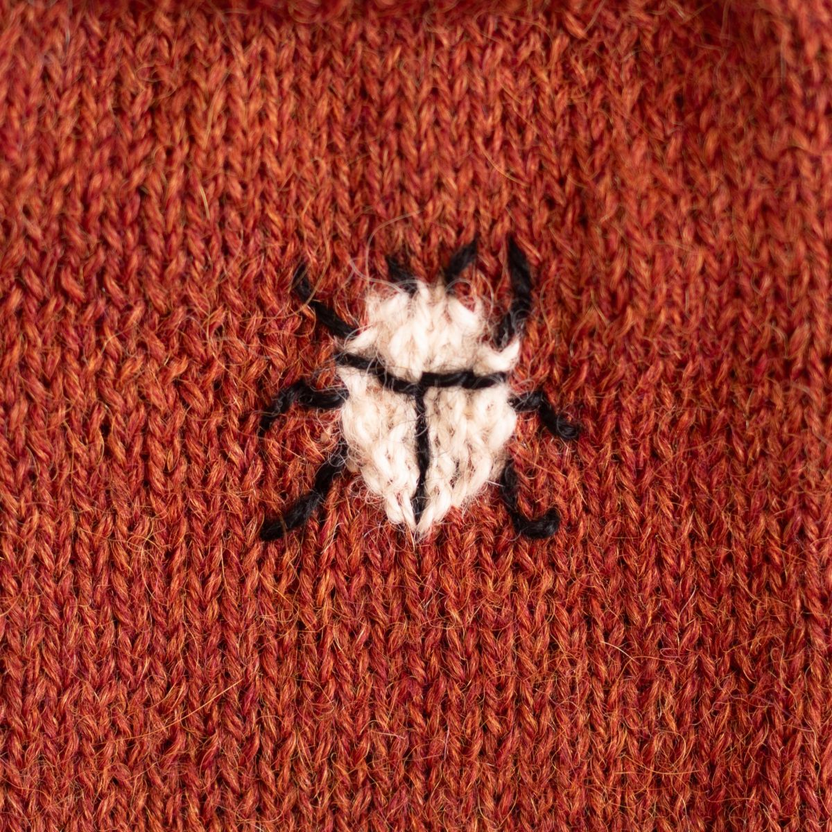 Embroidered Beetle Fingerless Gloves image 3