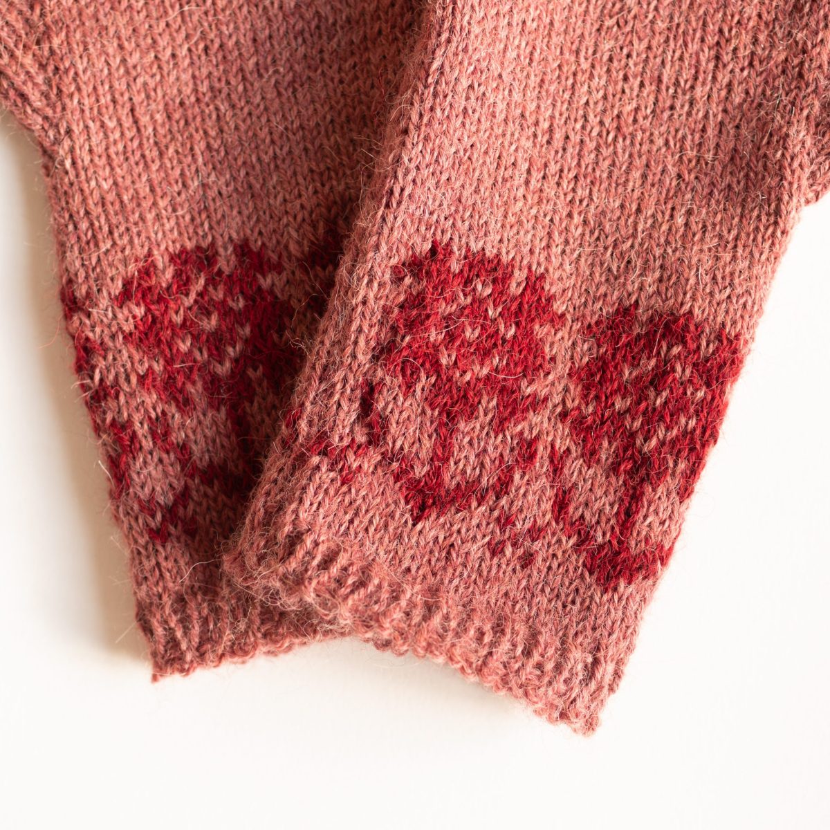Pink and Red Flower Fingerless Gloves image 4